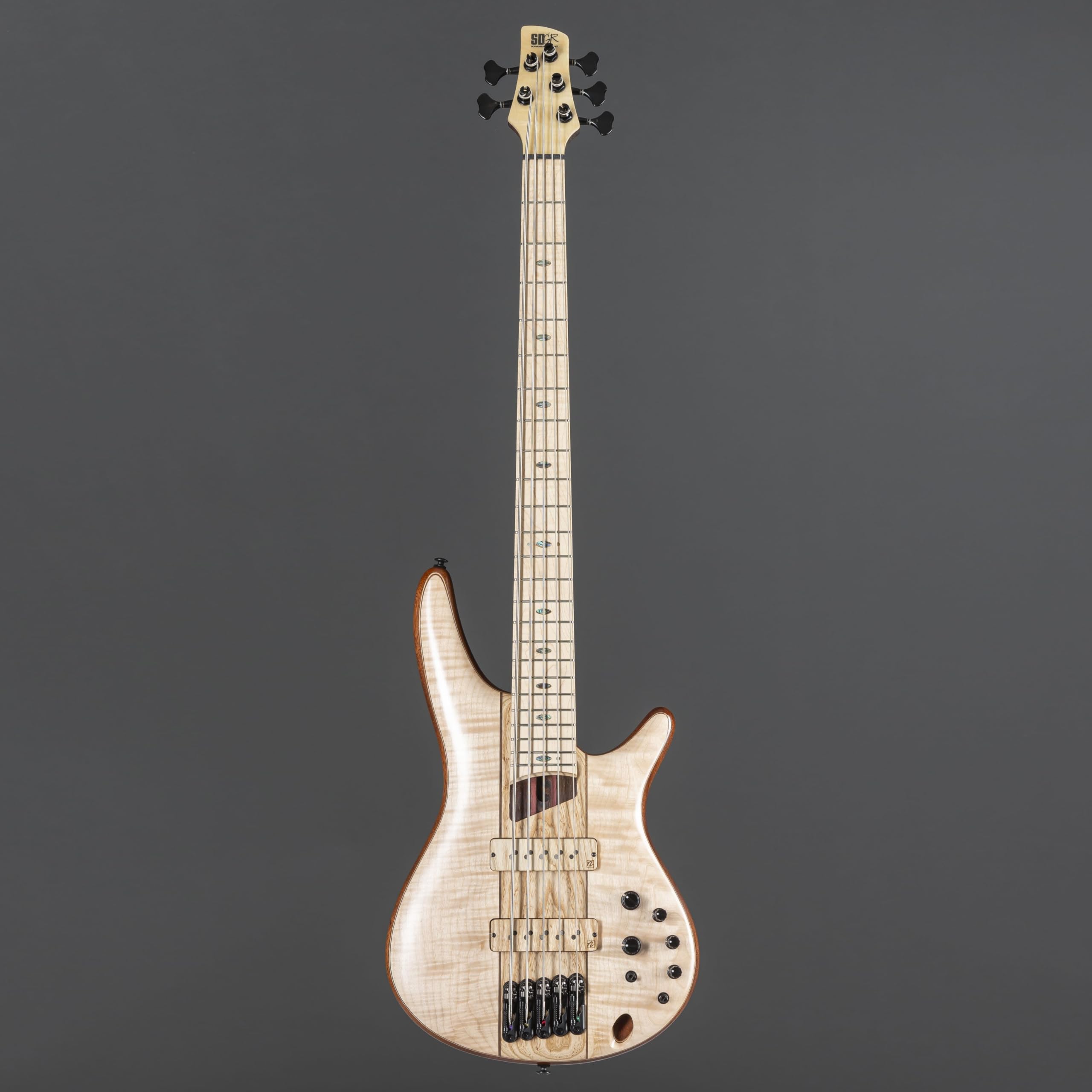 Amazon.com: Ibanez Premium SR5FMDX2 5-string Bass Guitar - Natural
